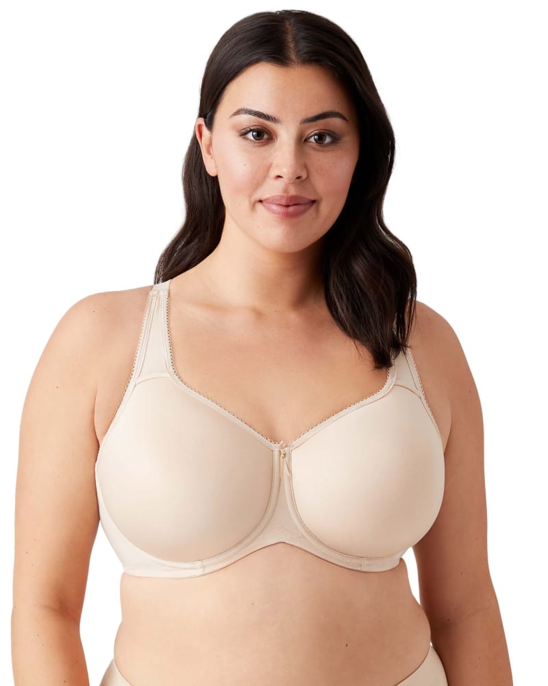 Front of a model wearing a size 46DD Basic Beauty Spacer Contour in Sand by Wacoal. | dia_product_style_image_id:304017